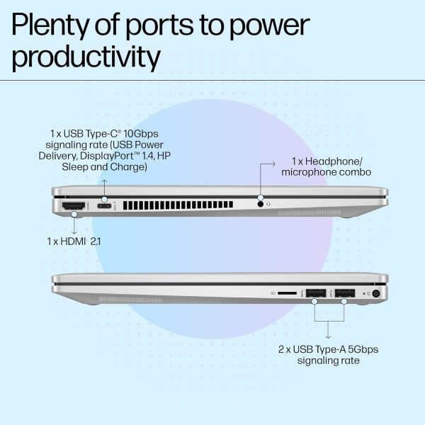 HP Pavilion x360 35.6 cm (14) 2-in-1 Laptop 14-ek1074TU, Silver - Image 6